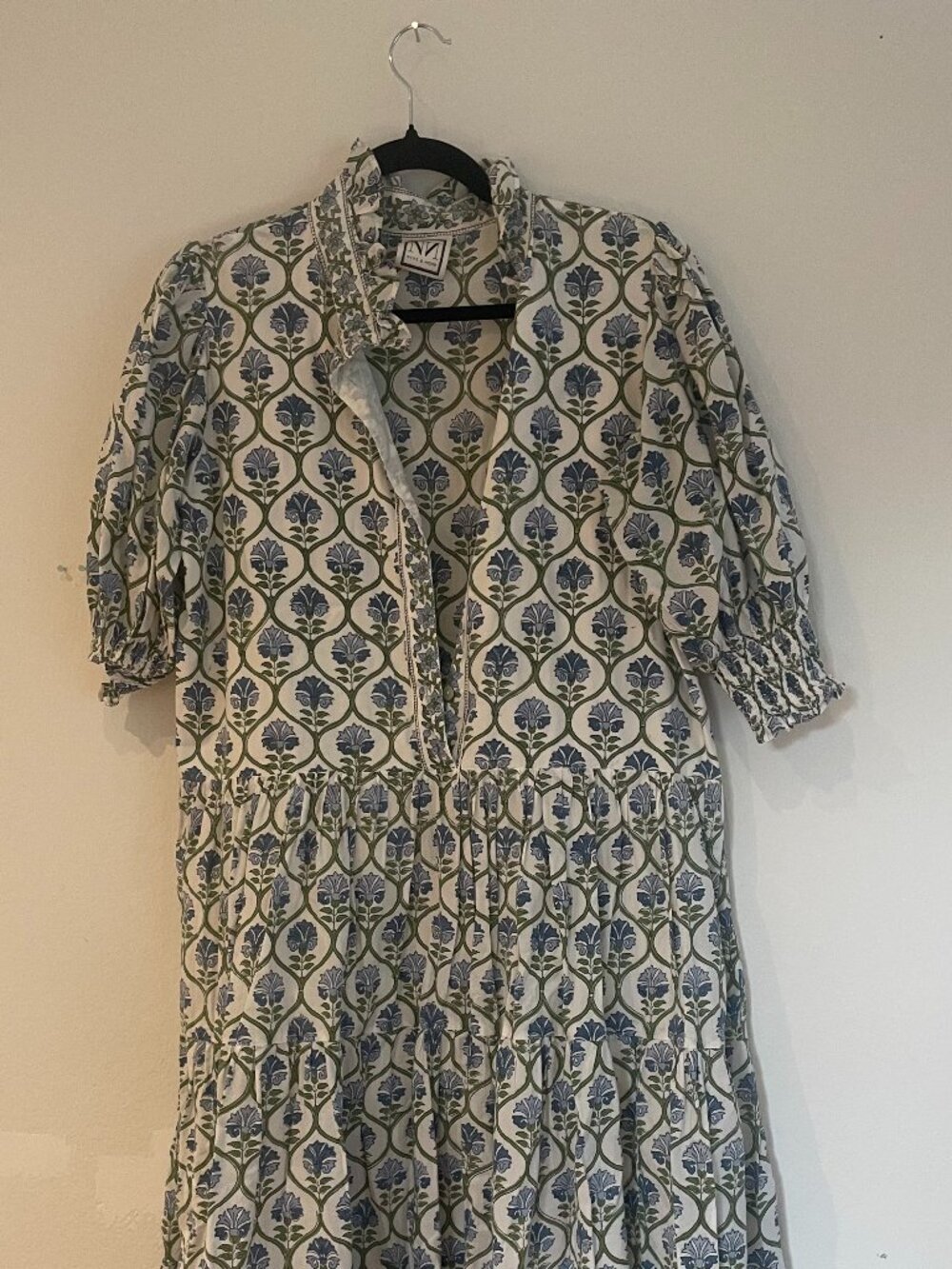 Neve & Noor Mimi Dress in Floral Blue — Size M/L